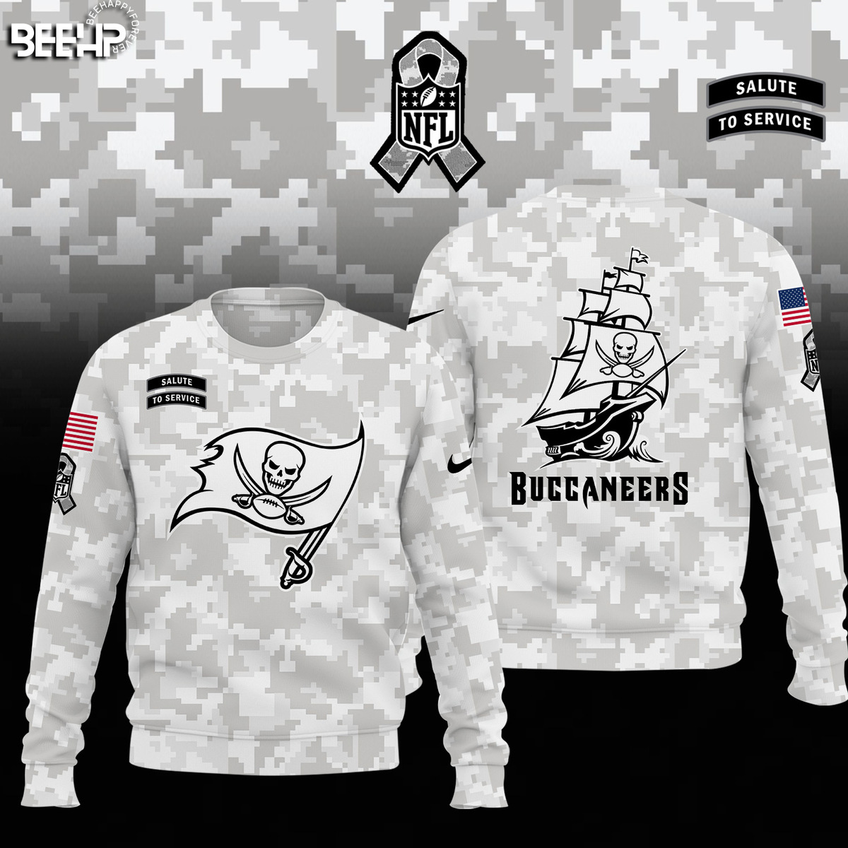 Tampa Bay Buccaneers Camo Salute to Service Combo - Famjoys Tampa Bay Buccaneers Camo Salute to Service Combo - Famjoys