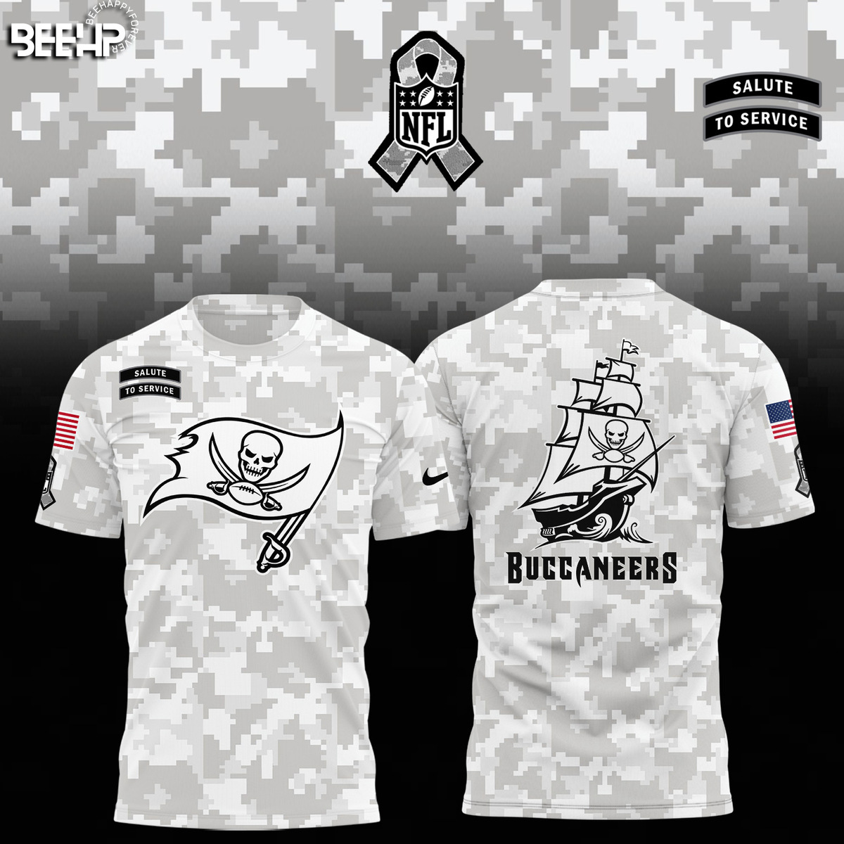 Tampa Bay Buccaneers Camo Salute to Service Combo - Famjoys Tampa Bay Buccaneers Camo Salute to Service Combo - Famjoys