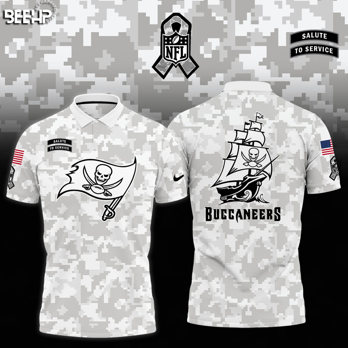 Tampa Bay Buccaneers Camo Salute to Service Combo - Famjoys Tampa Bay Buccaneers Camo Salute to Service Combo - Famjoys