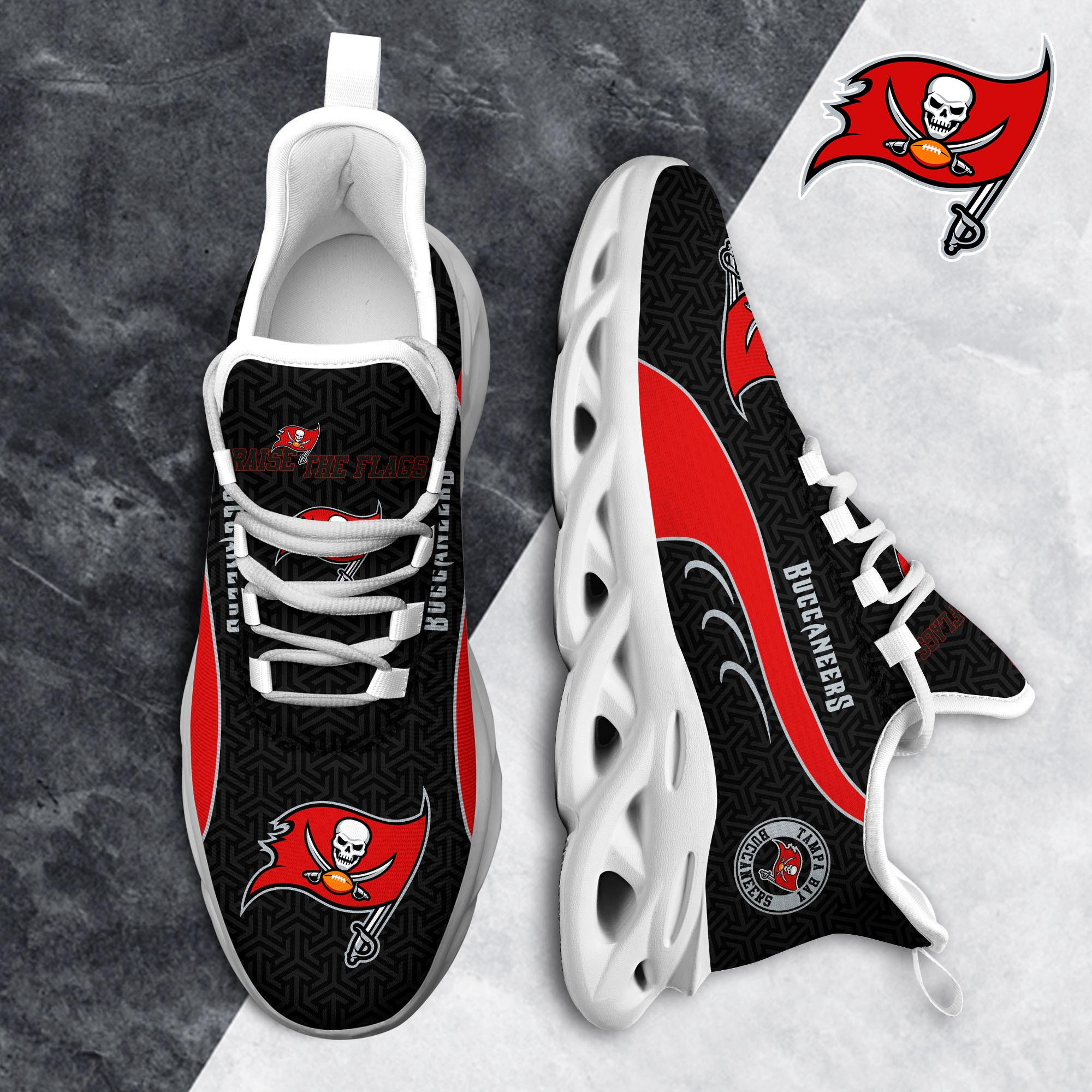 Tampa Bay Buccaneers Clunky Shoes T-42107 - Famjoys Tampa Bay Buccaneers Clunky Shoes T-42107 - Famjoys