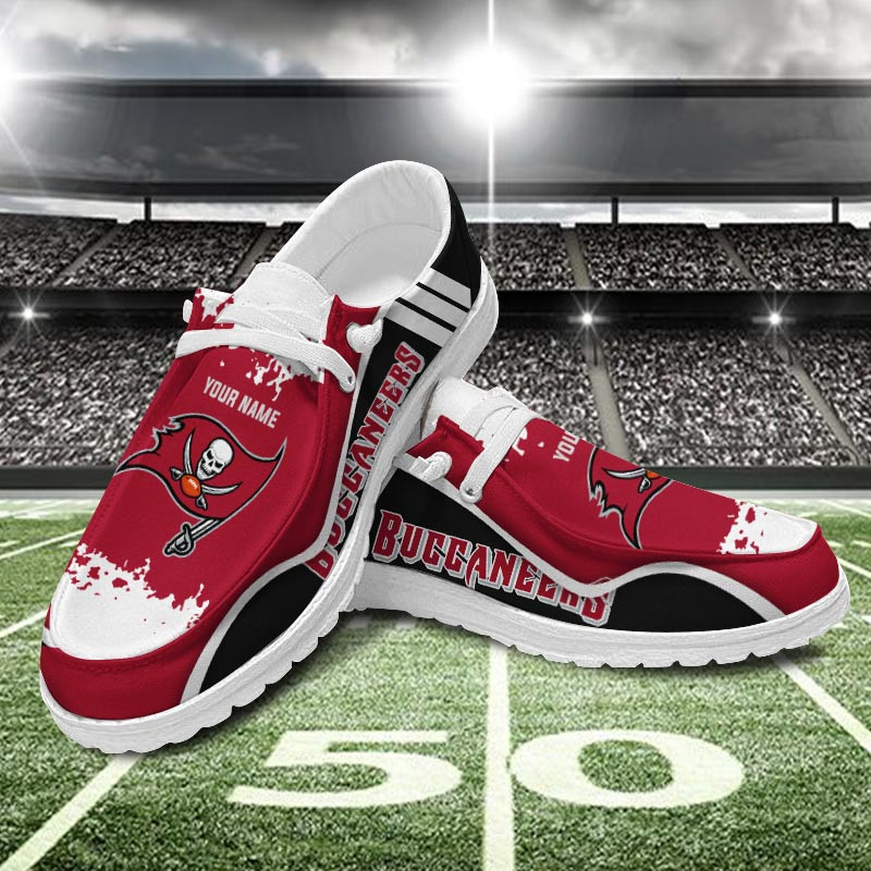 Tampa Bay Buccaneers Hey Dude Shoes - Famjoys Tampa Bay Buccaneers Hey Dude Shoes - Famjoys