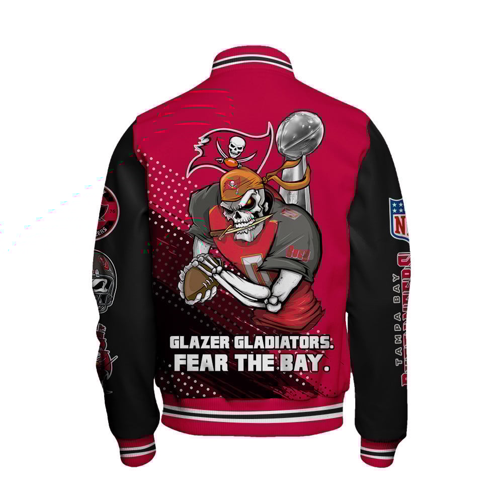 Tampa Bay Buccaneers National Football League Varsity Jacket STM V3 - Famjoys Tampa Bay Buccaneers National Football League Varsity Jacket STM V3 - Famjoys