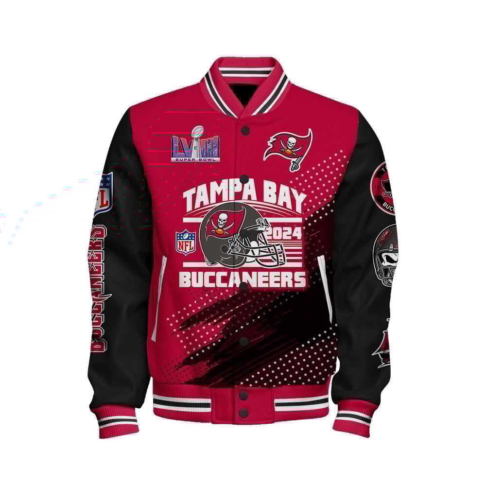 Tampa Bay Buccaneers National Football League Varsity Jacket STM V3 - Famjoys Tampa Bay Buccaneers National Football League Varsity Jacket STM V3 - Famjoys