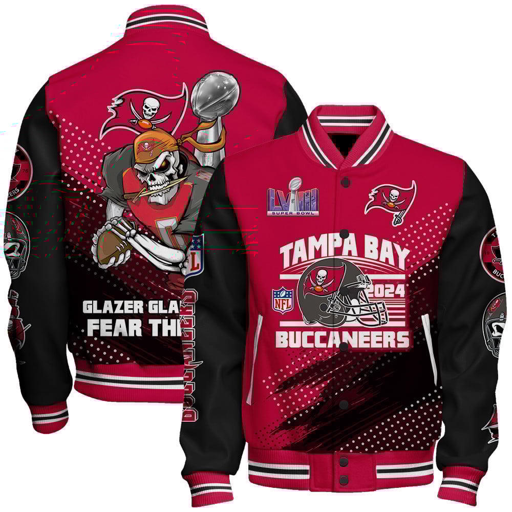 Tampa Bay Buccaneers National Football League Varsity Jacket STM V3 - Famjoys Tampa Bay Buccaneers National Football League Varsity Jacket STM V3 - Famjoys
