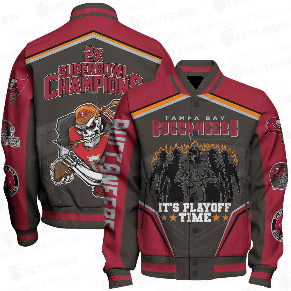 Tampa Bay Buccaneers National Football League Varsity Jacket STM V6 - Famjoys Tampa Bay Buccaneers National Football League Varsity Jacket STM V6 - Famjoys