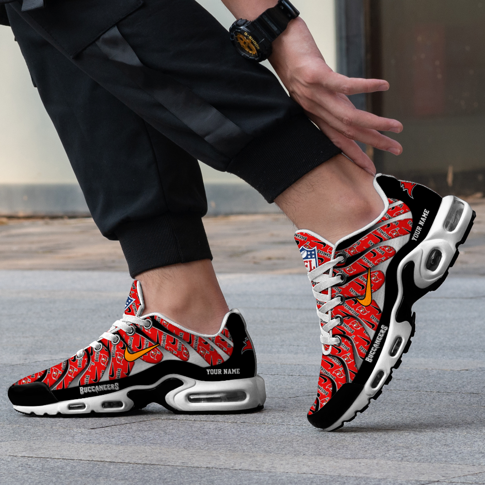 Tampa Bay Buccaneers-Pattern Swoosh Personalized H56 Shoes-SP16112330ID02DS08 - Famjoys Tampa Bay Buccaneers-Pattern Swoosh Personalized H56 Shoes-SP16112330ID02DS08 - Famjoys