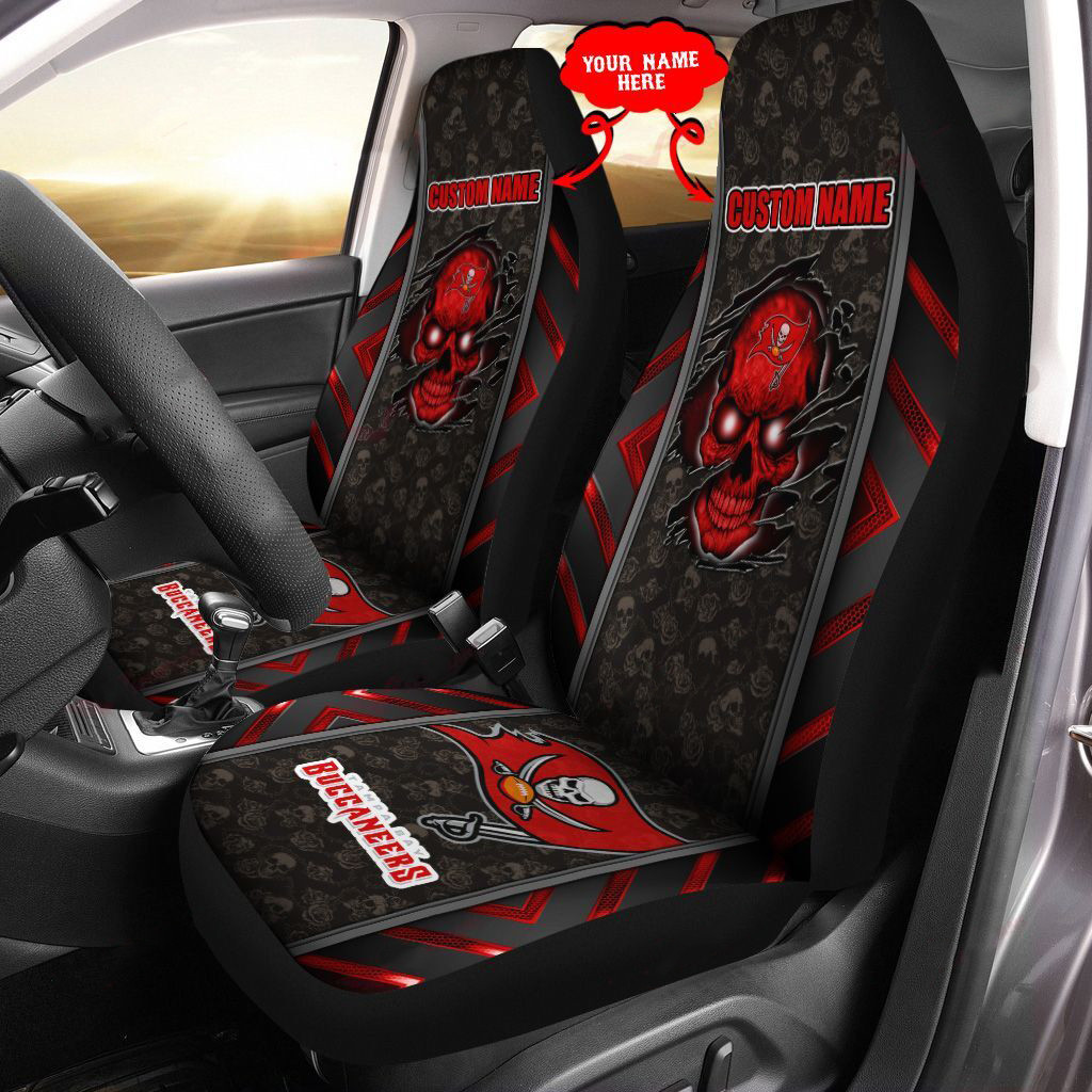 Tampa Bay Buccaneers Personalized Car Seat Covers BG467 - Famjoys Tampa Bay Buccaneers Personalized Car Seat Covers BG467 - Famjoys