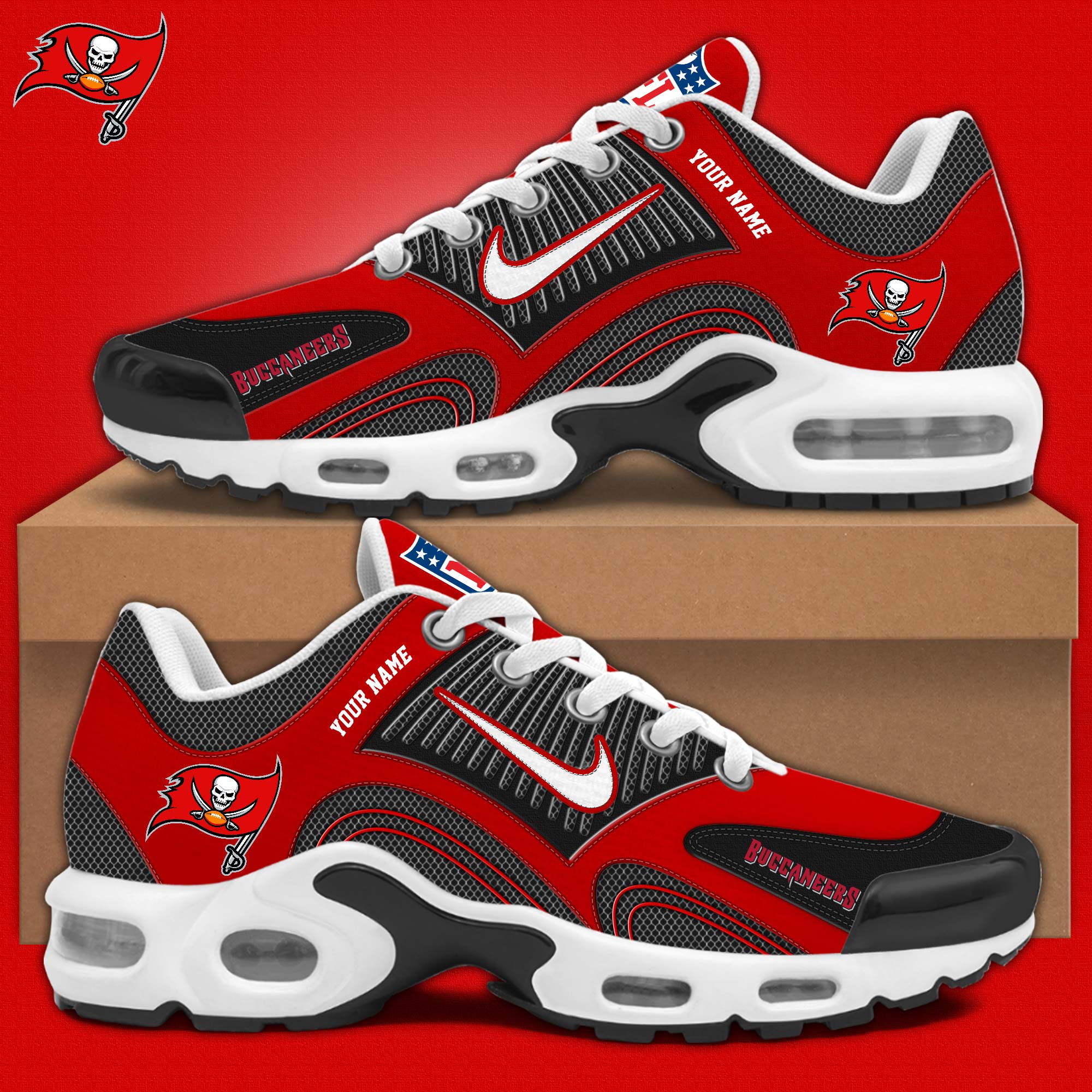 Tampa Bay Buccaneers Personalized Shoes - Famjoys Tampa Bay Buccaneers Personalized Shoes - Famjoys