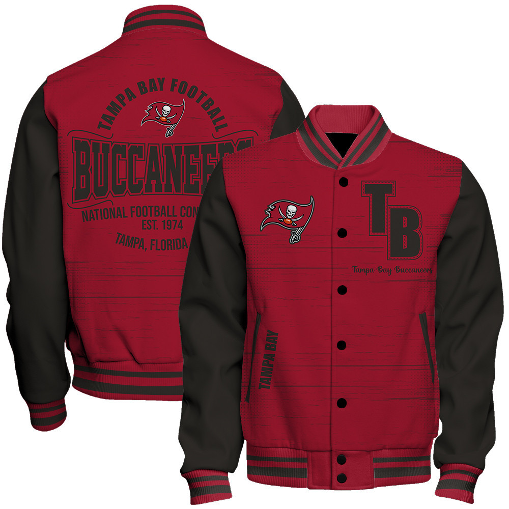 Tampa Bay Buccaneers - Proud Of The Shirt Unisex Varsity Jacket - Famjoys Tampa Bay Buccaneers - Proud Of The Shirt Unisex Varsity Jacket - Famjoys