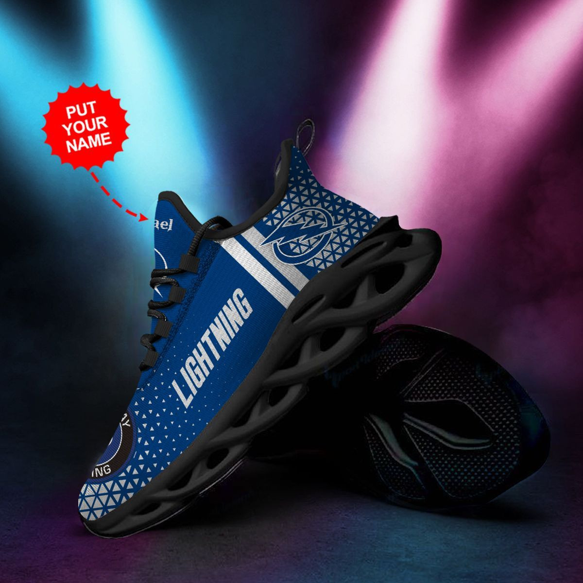Tampa Bay Lightning Custom Personalized Max Soul Sneakers Shoes - Famjoys Tampa Bay Lightning Custom Personalized Max Soul Sneakers Shoes - Famjoys