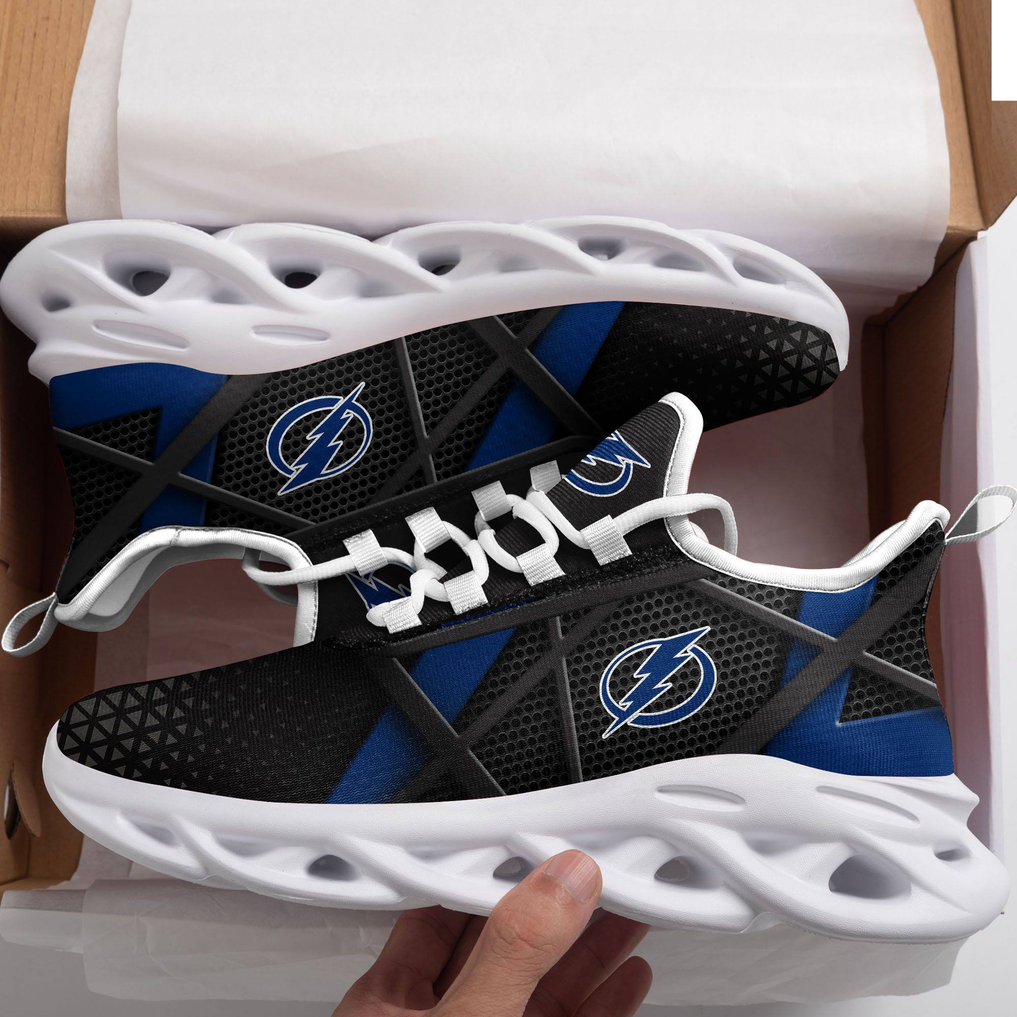 Tampa Bay Lightning Max Soul Sneakers Shoes - Famjoys Tampa Bay Lightning Max Soul Sneakers Shoes - Famjoys