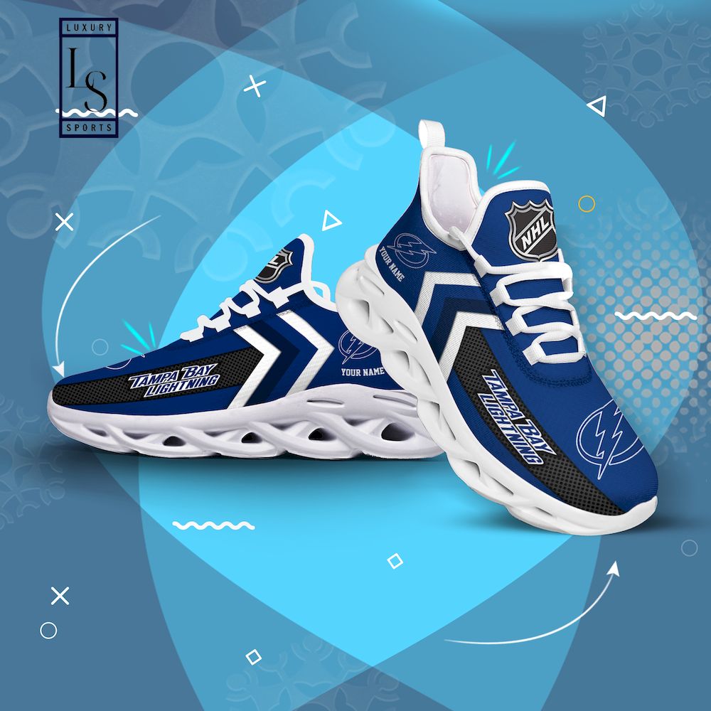 Tampa Bay Lightning NHL Personalized Max Soul Shoes - Famjoys Tampa Bay Lightning NHL Personalized Max Soul Shoes - Famjoys
