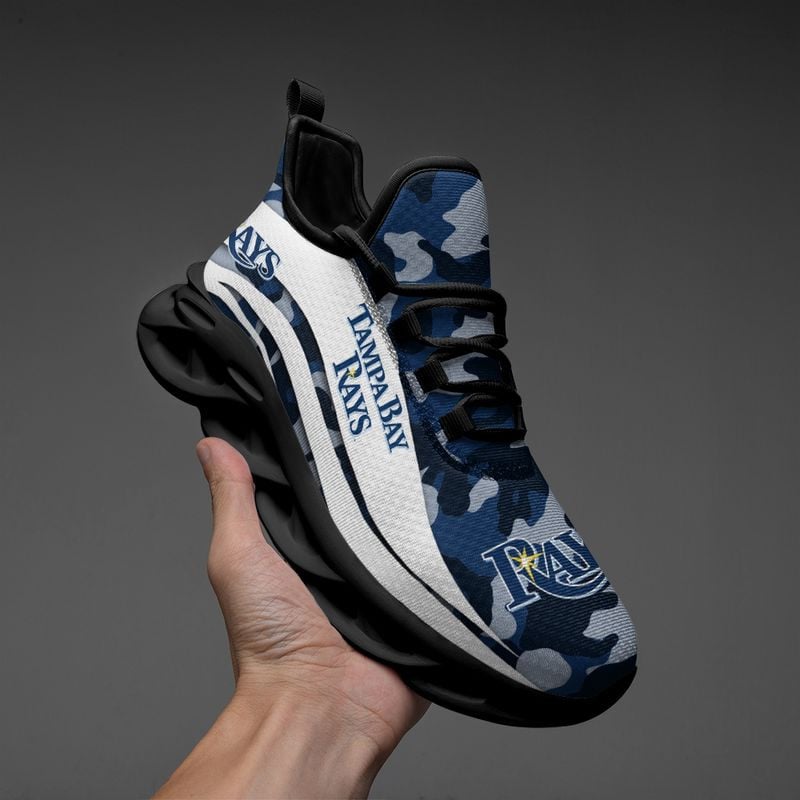 Tampa Bay Rays Camo Pattern Max Soul Shoes NEW019759 - Famjoys Tampa Bay Rays Camo Pattern Max Soul Shoes NEW019759 - Famjoys