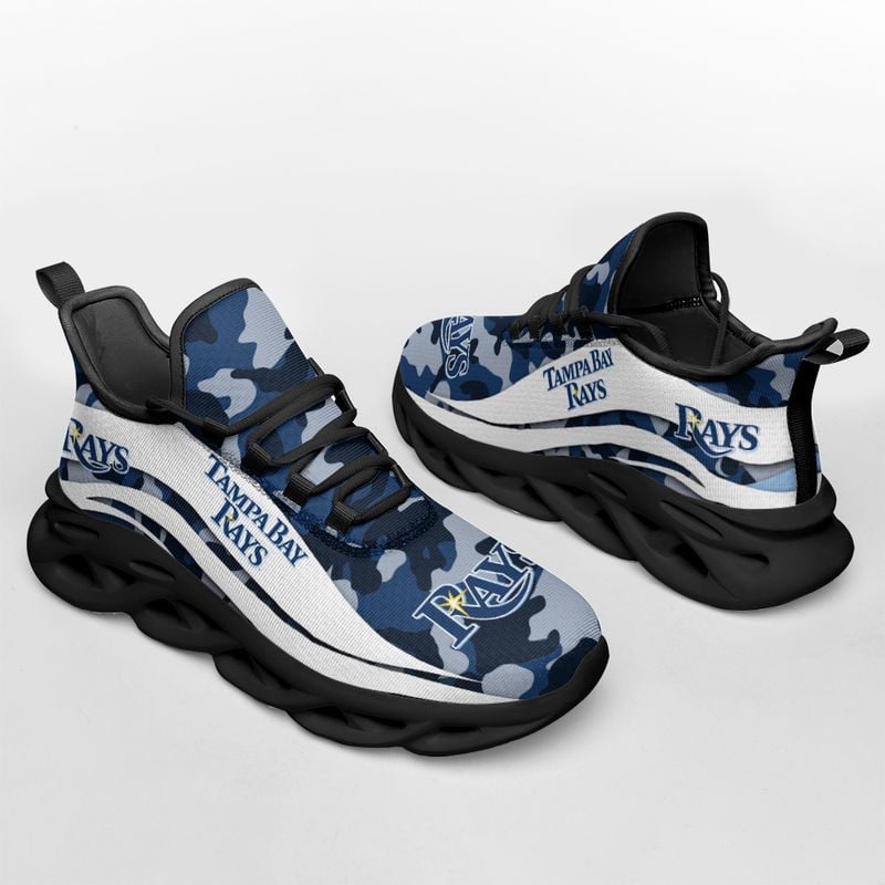 Tampa Bay Rays Camo Pattern Max Soul Shoes NEW019759 - Famjoys Tampa Bay Rays Camo Pattern Max Soul Shoes NEW019759 - Famjoys