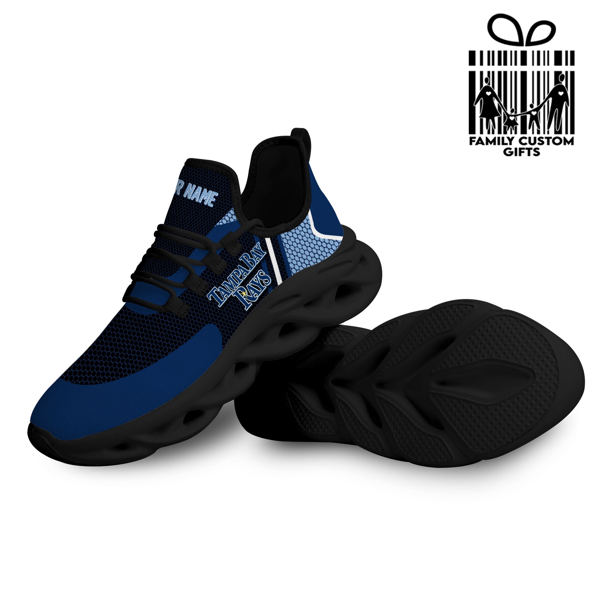 Tampa Bay Rays Custom Baseball Personalized Max Soul Sneakers Running Sport Shoes for Men Women - Famjoys Tampa Bay Rays Custom Baseball Personalized Max Soul Sneakers Running Sport Shoes for Men Women - Famjoys