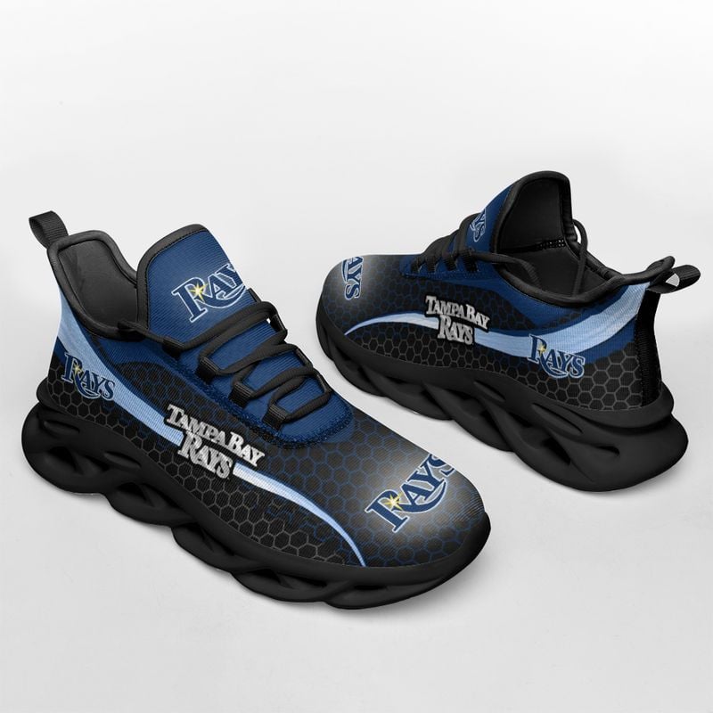 Tampa Bay Rays Honeycomb Pattern Max Soul Shoes NEW019359 - Famjoys Tampa Bay Rays Honeycomb Pattern Max Soul Shoes NEW019359 - Famjoys