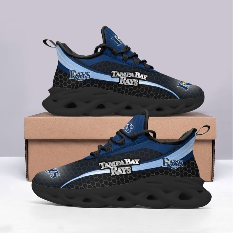 Tampa Bay Rays Honeycomb Pattern Max Soul Shoes NEW019359 - Famjoys Tampa Bay Rays Honeycomb Pattern Max Soul Shoes NEW019359 - Famjoys