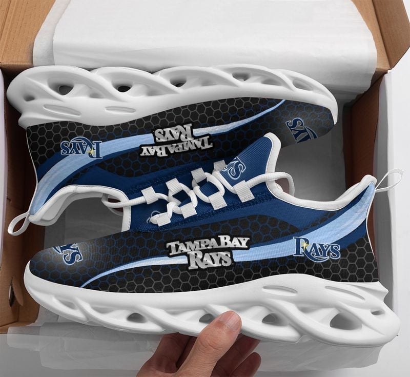 Tampa Bay Rays Honeycomb Pattern Max Soul Shoes NEW019359 - Famjoys Tampa Bay Rays Honeycomb Pattern Max Soul Shoes NEW019359 - Famjoys