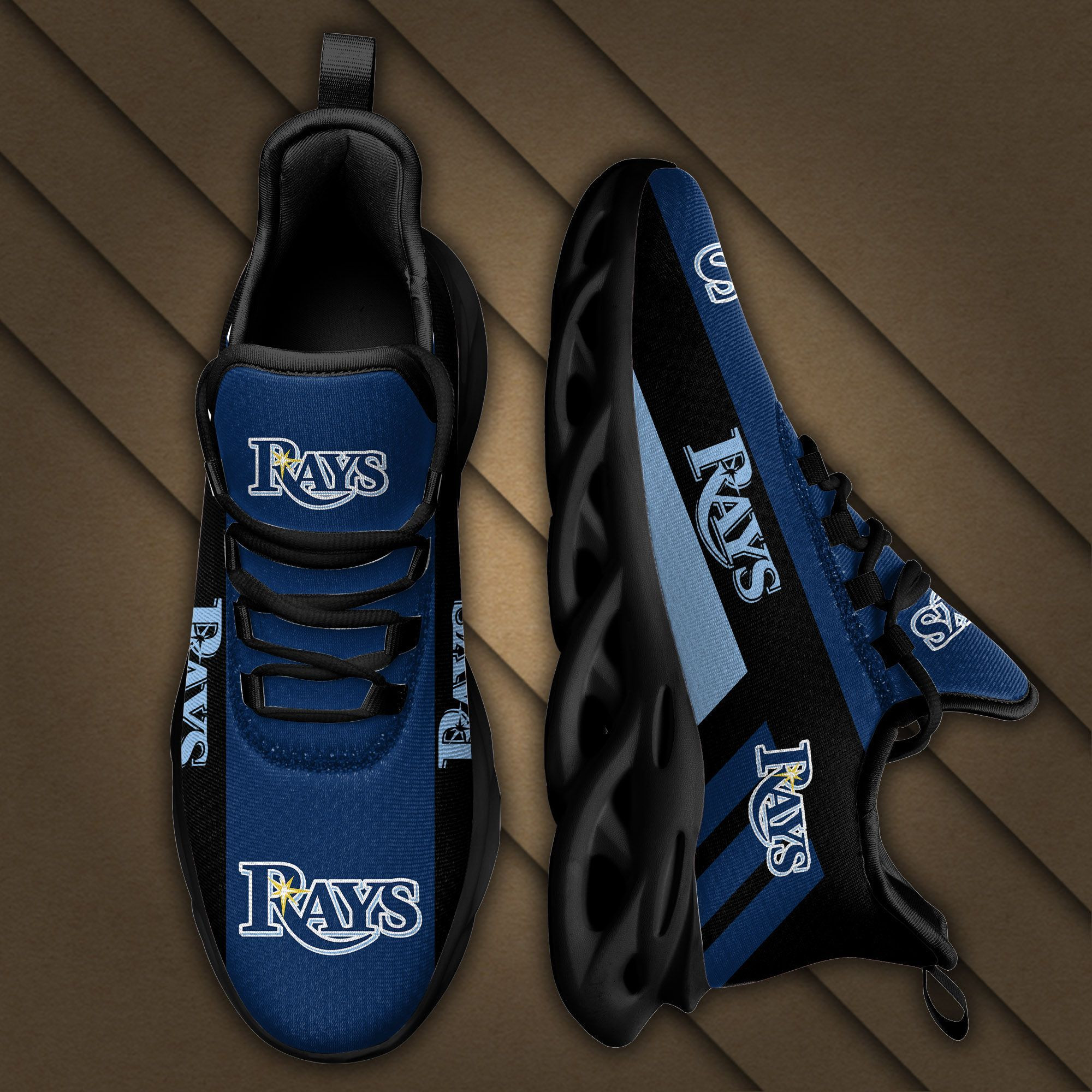 Tampa Bay Rays Max Soul Sneakers Shoes - Famjoys Tampa Bay Rays Max Soul Sneakers Shoes - Famjoys