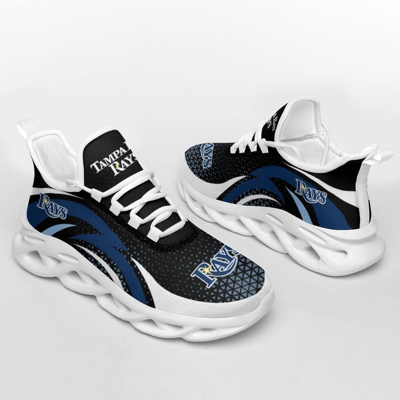 Tampa Bay Rays Triangle Abstract Pattern Max Soul Shoes NEW054559 - Famjoys Tampa Bay Rays Triangle Abstract Pattern Max Soul Shoes NEW054559 - Famjoys
