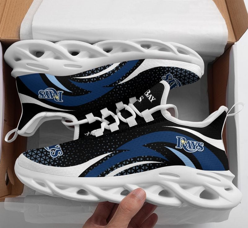 Tampa Bay Rays Triangle Abstract Pattern Max Soul Shoes NEW054559 - Famjoys Tampa Bay Rays Triangle Abstract Pattern Max Soul Shoes NEW054559 - Famjoys