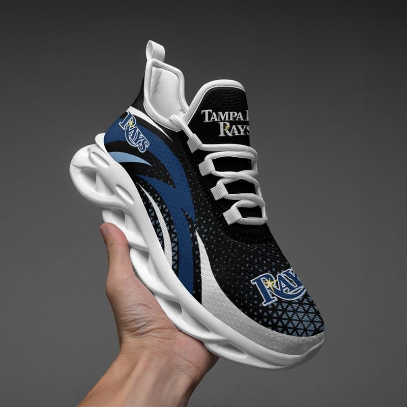 Tampa Bay Rays Triangle Abstract Pattern Max Soul Shoes NEW054559 - Famjoys Tampa Bay Rays Triangle Abstract Pattern Max Soul Shoes NEW054559 - Famjoys