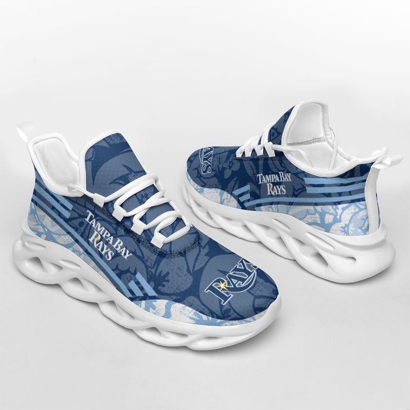 Tampa Bay Rays Tropical Flowers Max Soul Shoes NLA066159 - Famjoys Tampa Bay Rays Tropical Flowers Max Soul Shoes NLA066159 - Famjoys