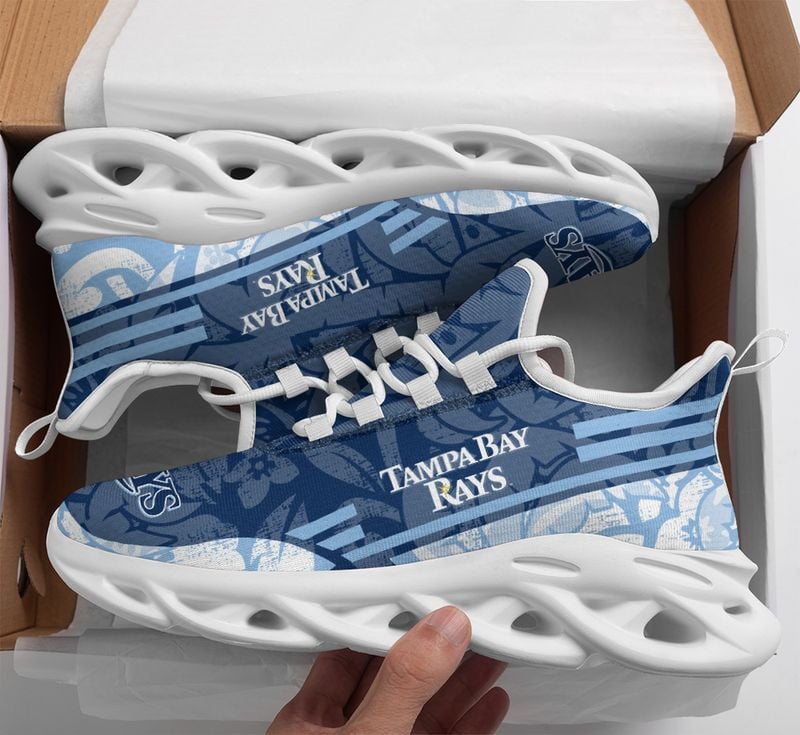 Tampa Bay Rays Tropical Flowers Max Soul Shoes NLA066159 - Famjoys Tampa Bay Rays Tropical Flowers Max Soul Shoes NLA066159 - Famjoys