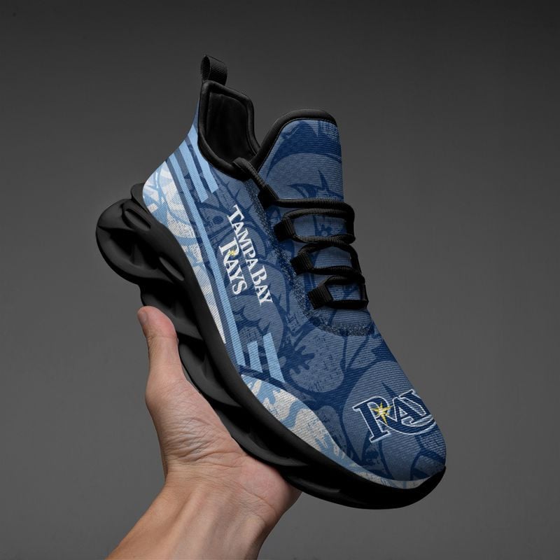 Tampa Bay Rays Tropical Flowers Max Soul Shoes NLA066159 - Famjoys Tampa Bay Rays Tropical Flowers Max Soul Shoes NLA066159 - Famjoys