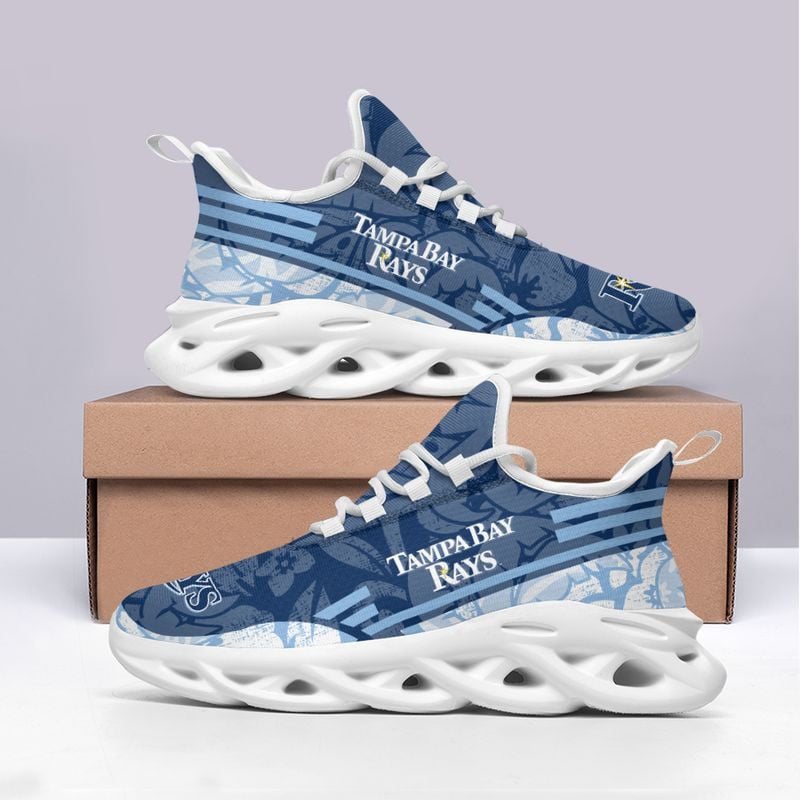 Tampa Bay Rays Tropical Flowers Max Soul Shoes NLA066159 - Famjoys Tampa Bay Rays Tropical Flowers Max Soul Shoes NLA066159 - Famjoys
