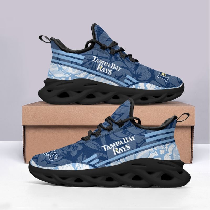 Tampa Bay Rays Tropical Flowers Max Soul Shoes NLA066159 - Famjoys Tampa Bay Rays Tropical Flowers Max Soul Shoes NLA066159 - Famjoys