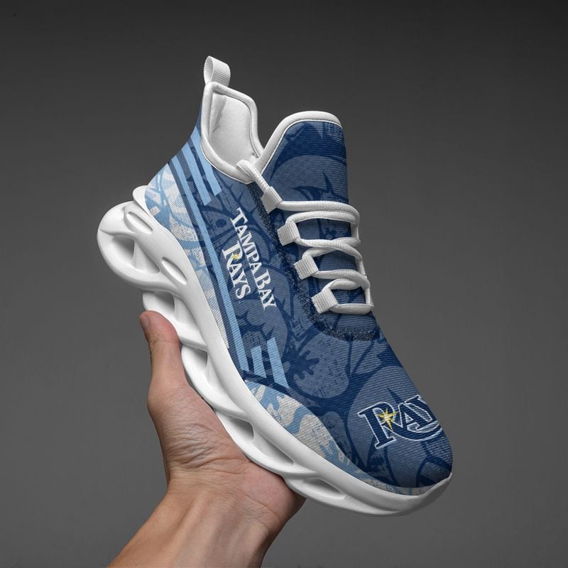 Tampa Bay Rays Tropical Flowers Max Soul Shoes NLA066159 - Famjoys Tampa Bay Rays Tropical Flowers Max Soul Shoes NLA066159 - Famjoys