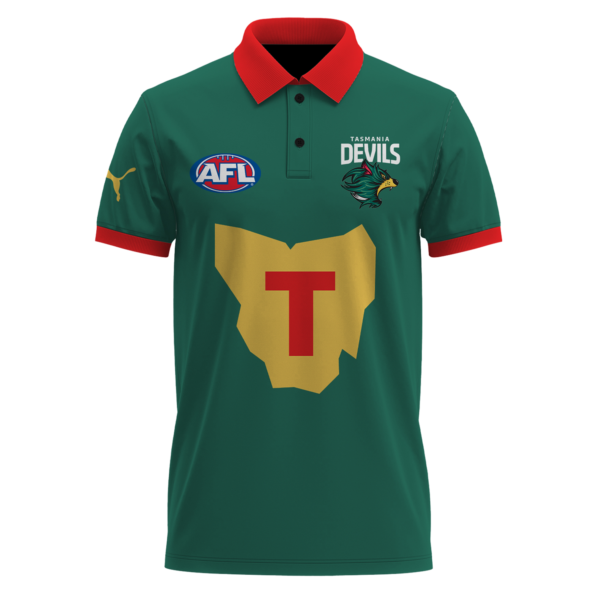 Tasmania Devils AFL – Polo Shirt 2024 - Famjoys Tasmania Devils AFL – Polo Shirt 2024 - Famjoys