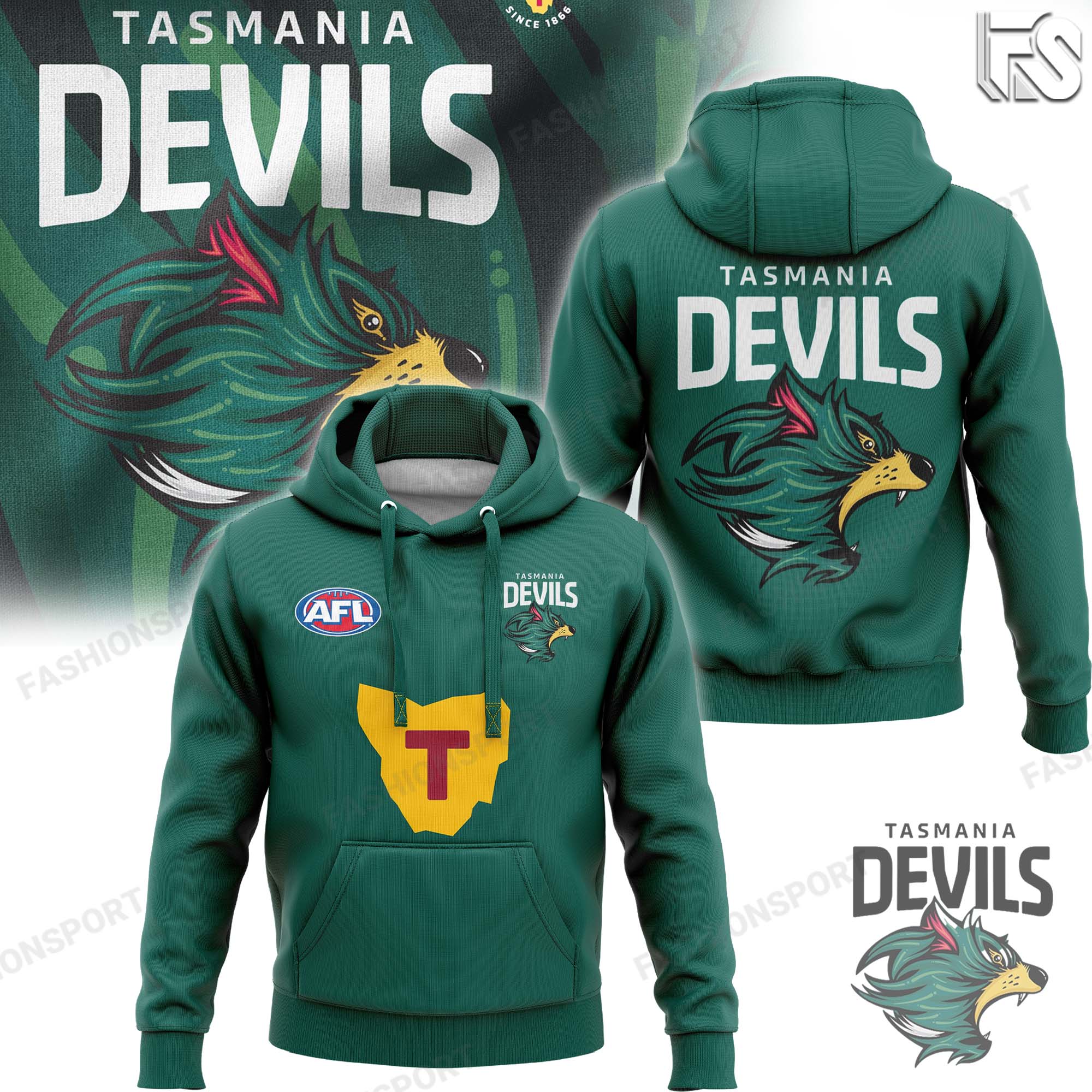 Tasmania Football Club Hoodie - Famjoys Tasmania Football Club Hoodie - Famjoys
