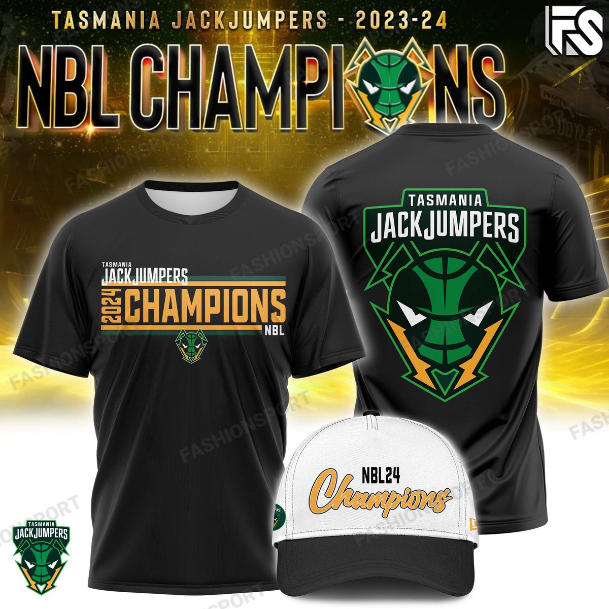 Tasmania JackJumpers champion cap - Famjoys Tasmania JackJumpers champion cap - Famjoys