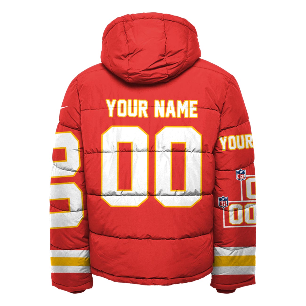 Taylor Kansas City Chiefs Down Jacket Edtion Custom Name and Number - Famjoys Taylor Kansas City Chiefs Down Jacket Edtion Custom Name and Number - Famjoys