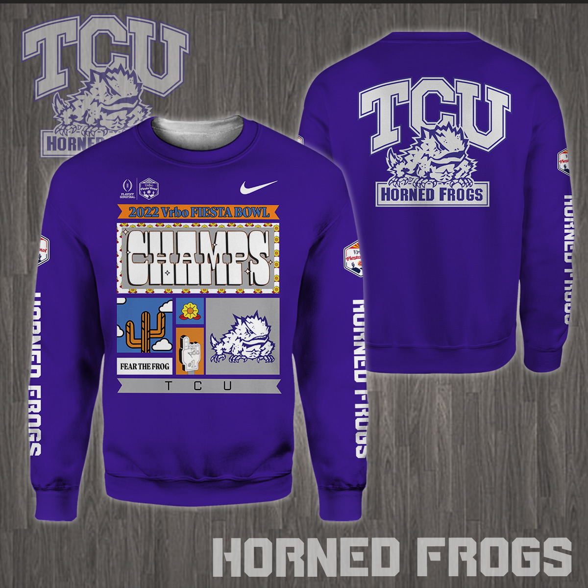 TCU Horned Frogs 2022 Fiesta Bowl Champions Shirts - Famjoys TCU Horned Frogs 2022 Fiesta Bowl Champions Shirts - Famjoys