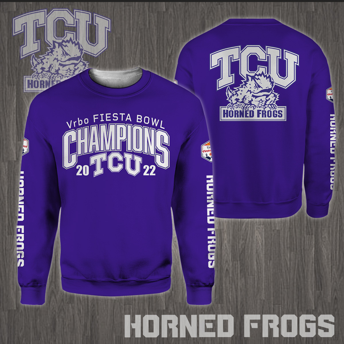 TCU Horned Frogs 2022 Fiesta Bowl Champions Shirts - Famjoys TCU Horned Frogs 2022 Fiesta Bowl Champions Shirts - Famjoys
