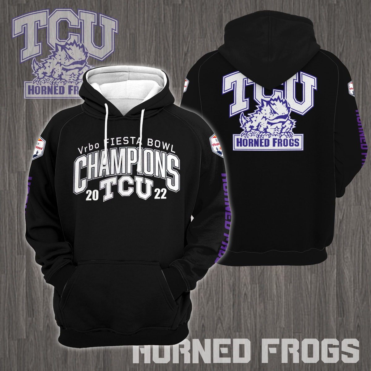 TCU Horned Frogs 2022 Fiesta Bowl Champions Shirts - Famjoys TCU Horned Frogs 2022 Fiesta Bowl Champions Shirts - Famjoys
