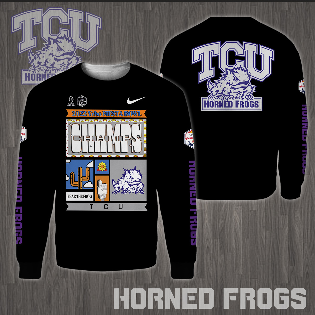 TCU Horned Frogs 2022 Fiesta Bowl Champions Shirts - Famjoys TCU Horned Frogs 2022 Fiesta Bowl Champions Shirts - Famjoys