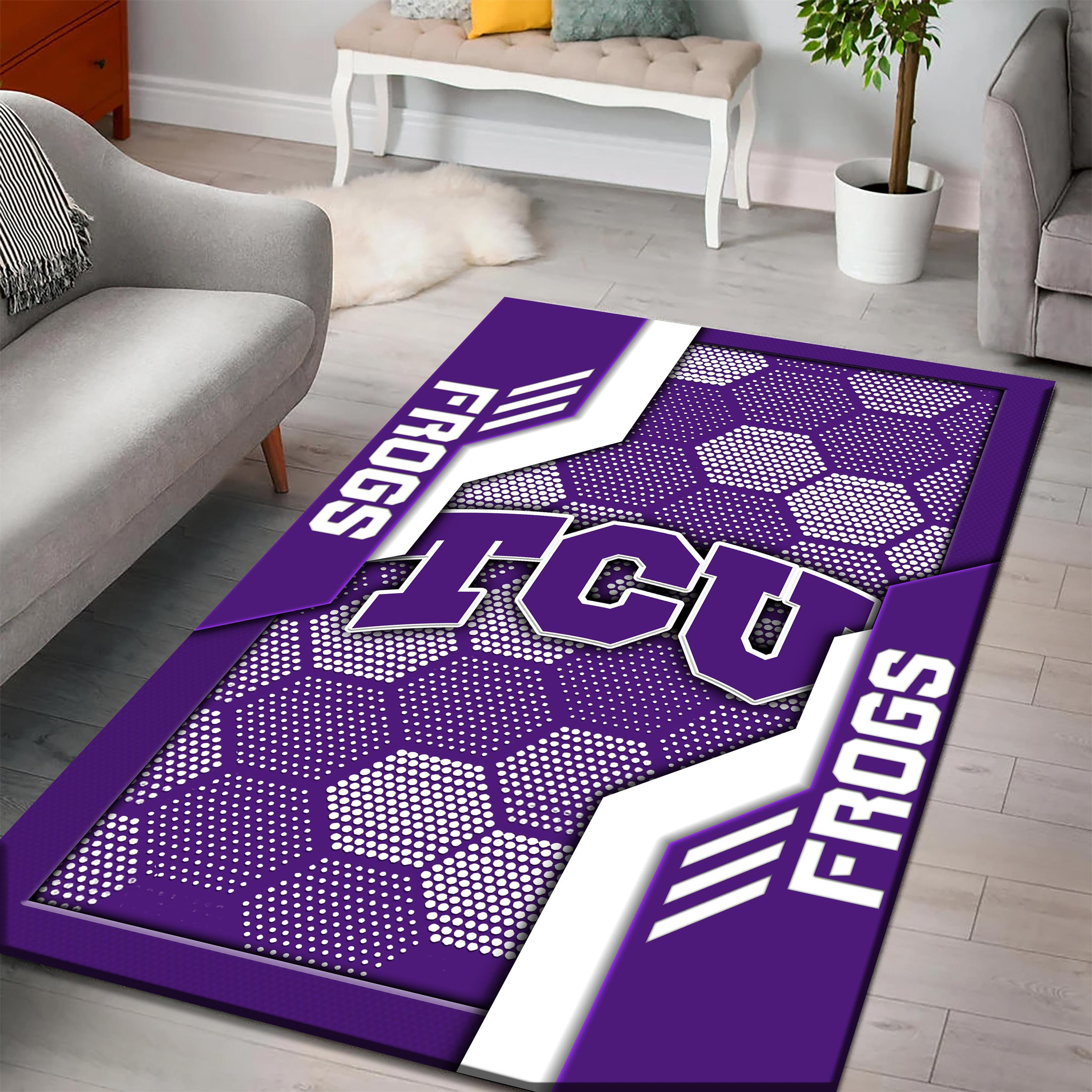 TCU Horned Frogs Area Rugs 3733 - Famjoys TCU Horned Frogs Area Rugs 3733 - Famjoys