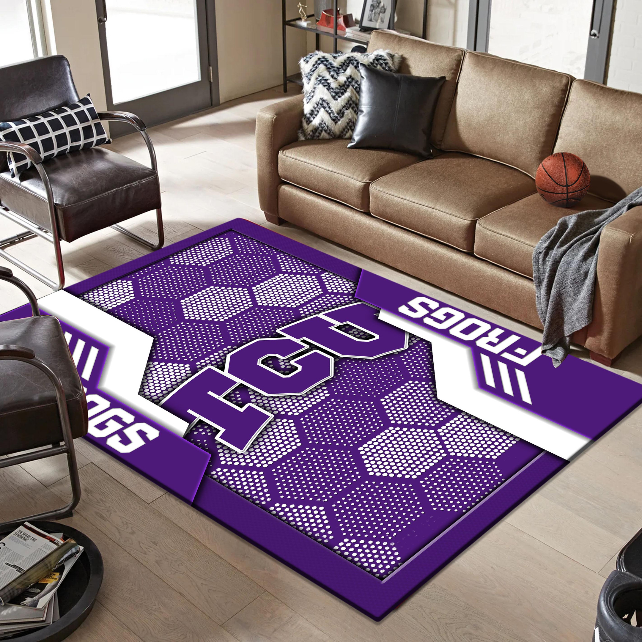 TCU Horned Frogs Area Rugs 3733 - Famjoys TCU Horned Frogs Area Rugs 3733 - Famjoys
