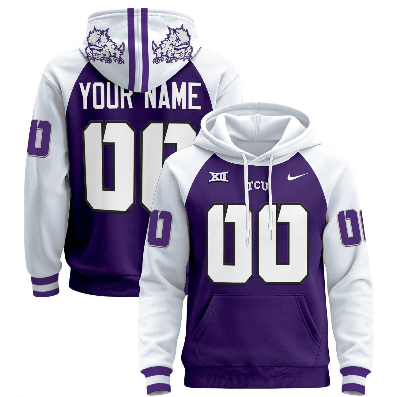TCU Horned Frogs Football Hoodie - Famjoys TCU Horned Frogs Football Hoodie - Famjoys
