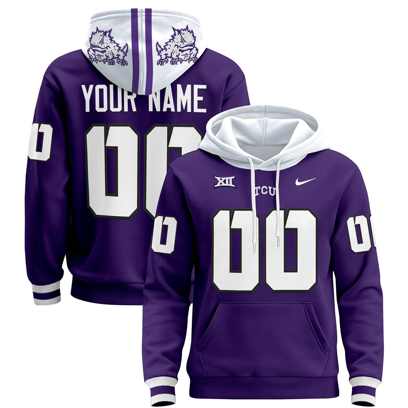 TCU Horned Frogs Football Hoodie - Famjoys TCU Horned Frogs Football Hoodie - Famjoys