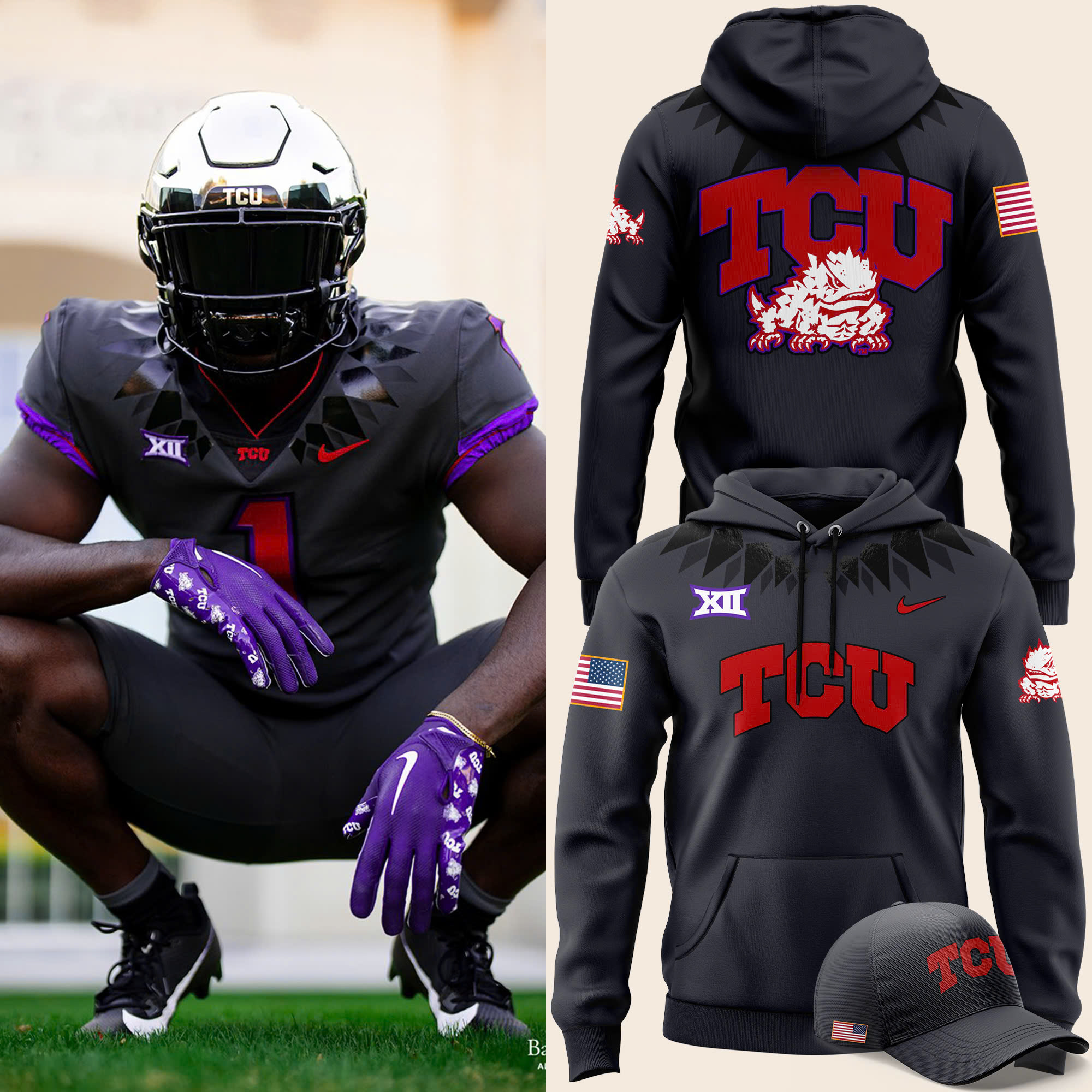 TCU Horned Frogs football New Hoodie - Famjoys TCU Horned Frogs football New Hoodie - Famjoys