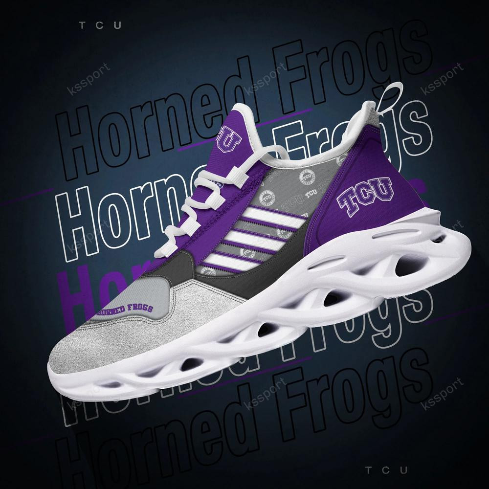 TCU Horned Frogs Max Soul Clunky, Running Sneakers - Famjoys TCU Horned Frogs Max Soul Clunky, Running Sneakers - Famjoys