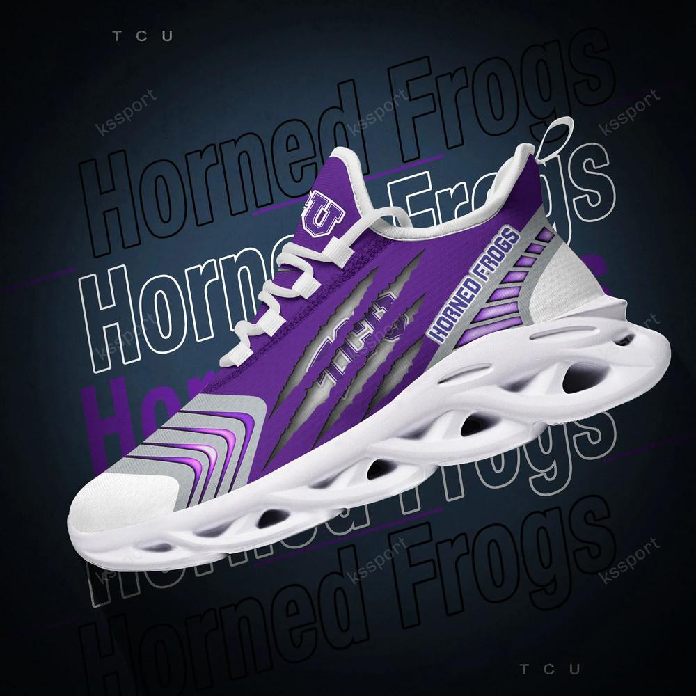 TCU Horned Frogs Max Soul Sneakers Chunky - Famjoys TCU Horned Frogs Max Soul Sneakers Chunky - Famjoys