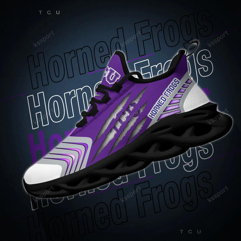 TCU Horned Frogs Max Soul Sneakers Chunky - Famjoys TCU Horned Frogs Max Soul Sneakers Chunky - Famjoys