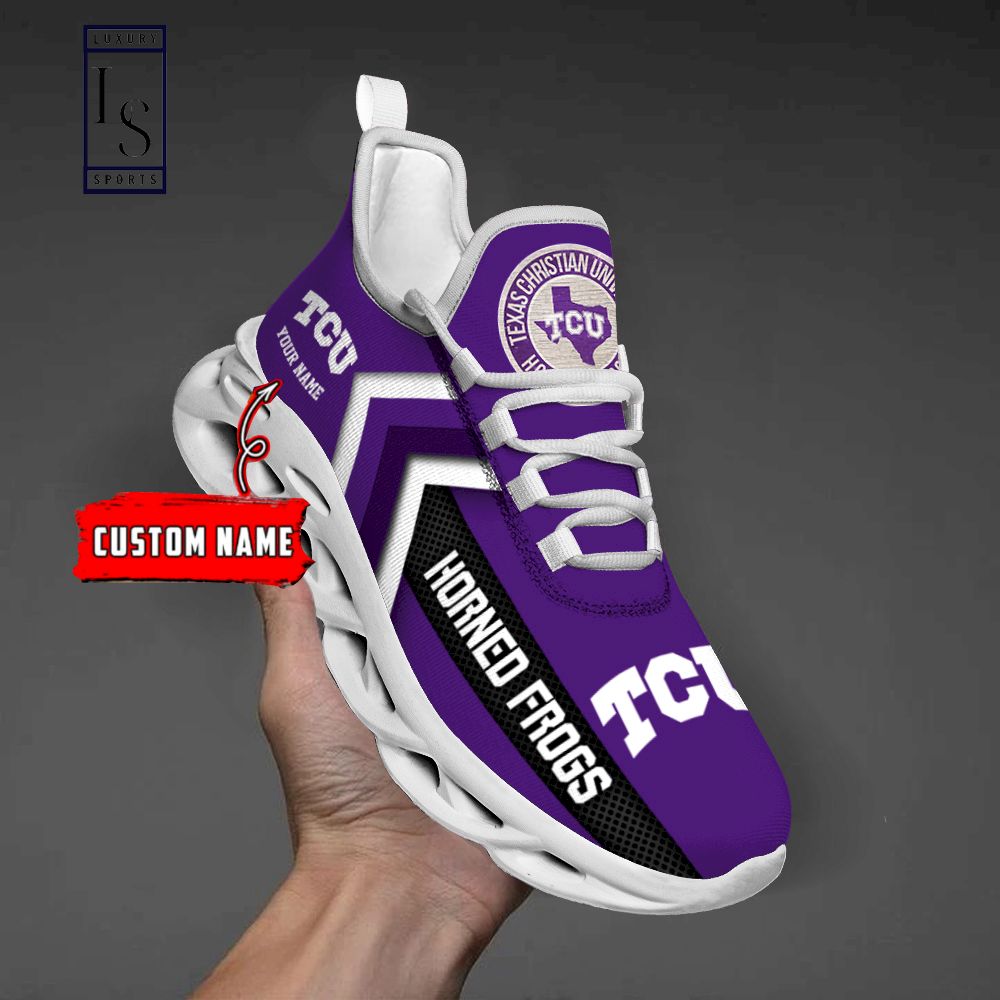 TCU Horned Frogs Personalized Max Soul Shoes - Famjoys TCU Horned Frogs Personalized Max Soul Shoes - Famjoys