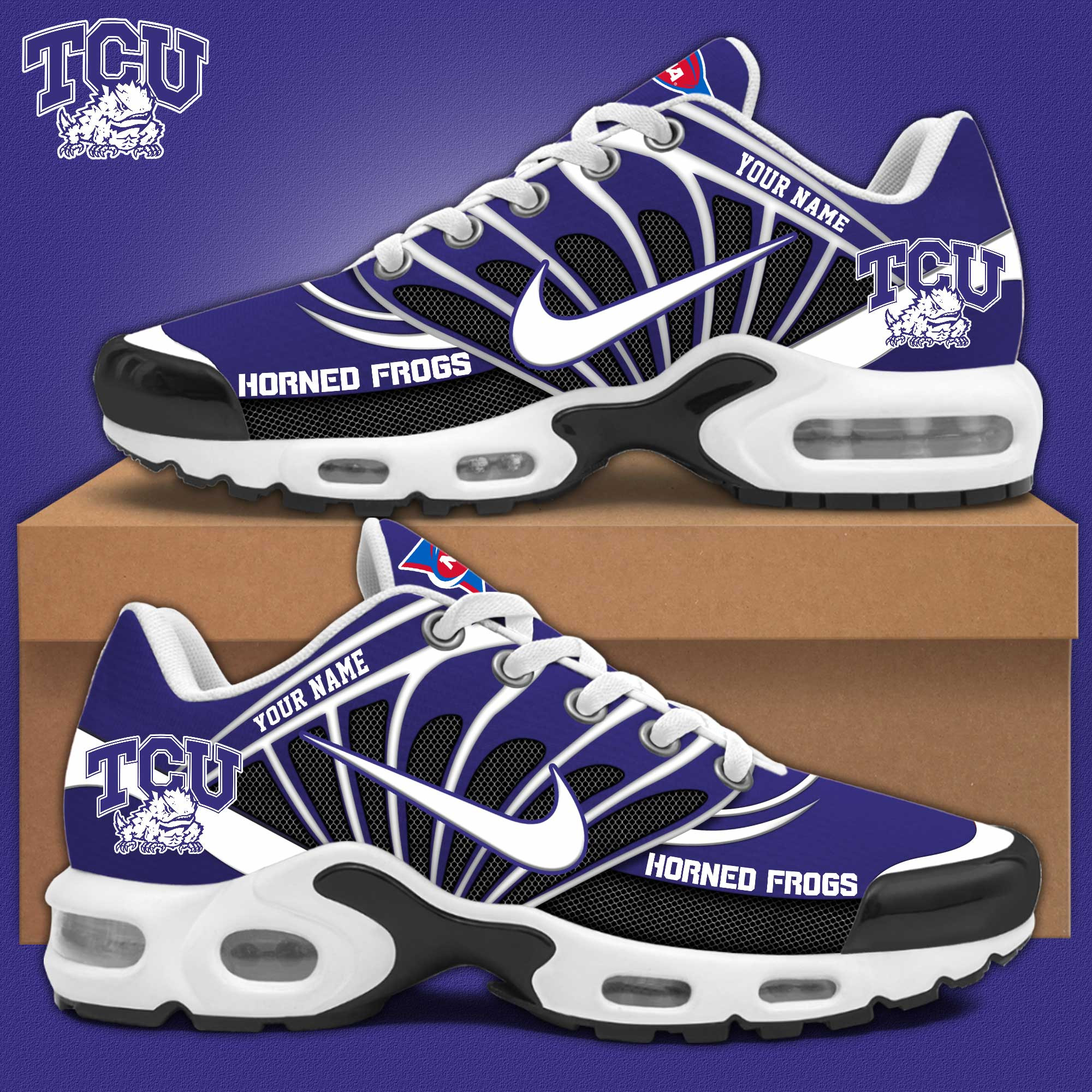 TCU Horned Frogs Personalized Shoes S516508 - Famjoys TCU Horned Frogs Personalized Shoes S516508 - Famjoys